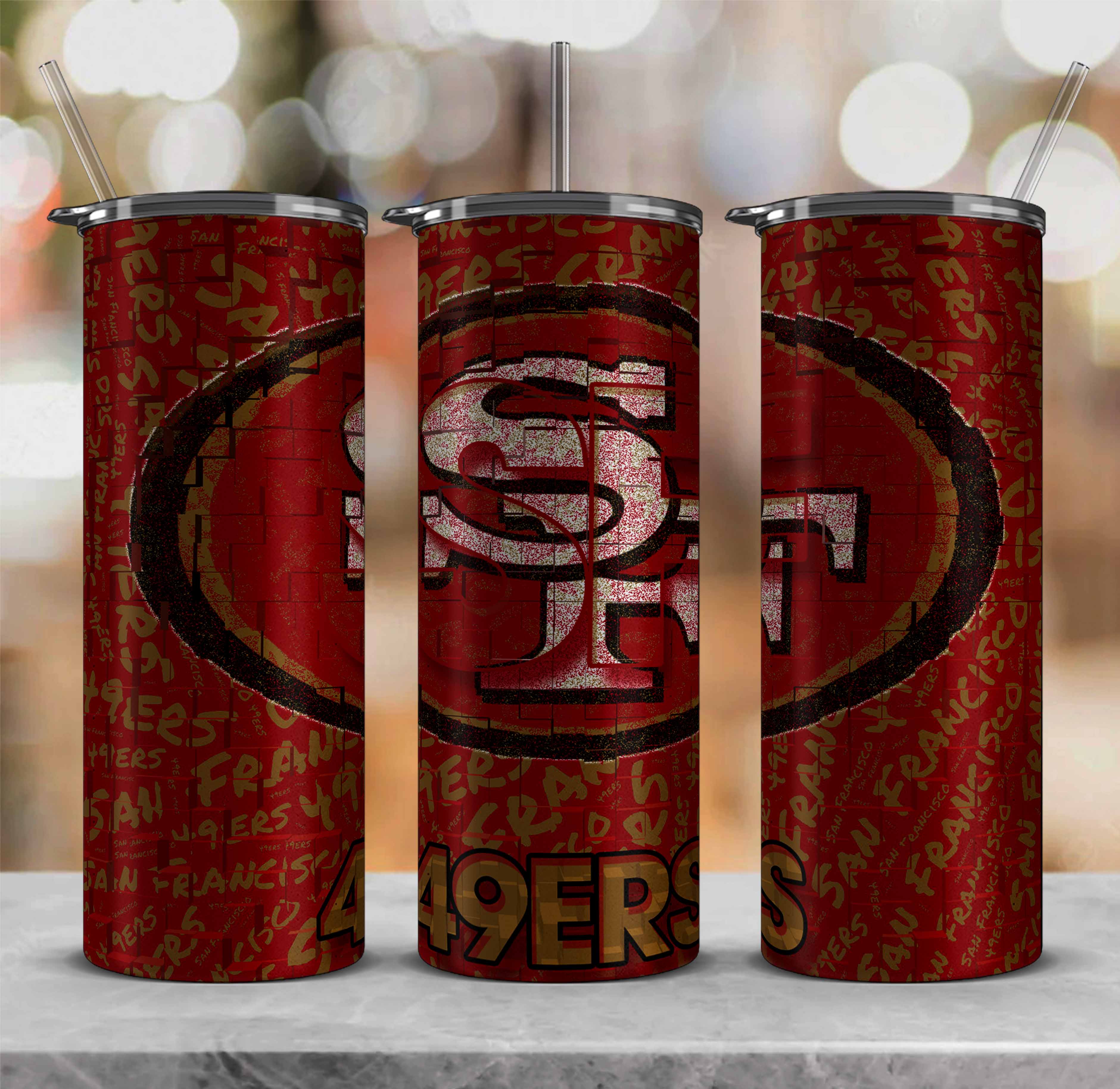 San Francisco 49ers 40 oz. Flipside Powder Coat Tumbler - Sports Unlimited