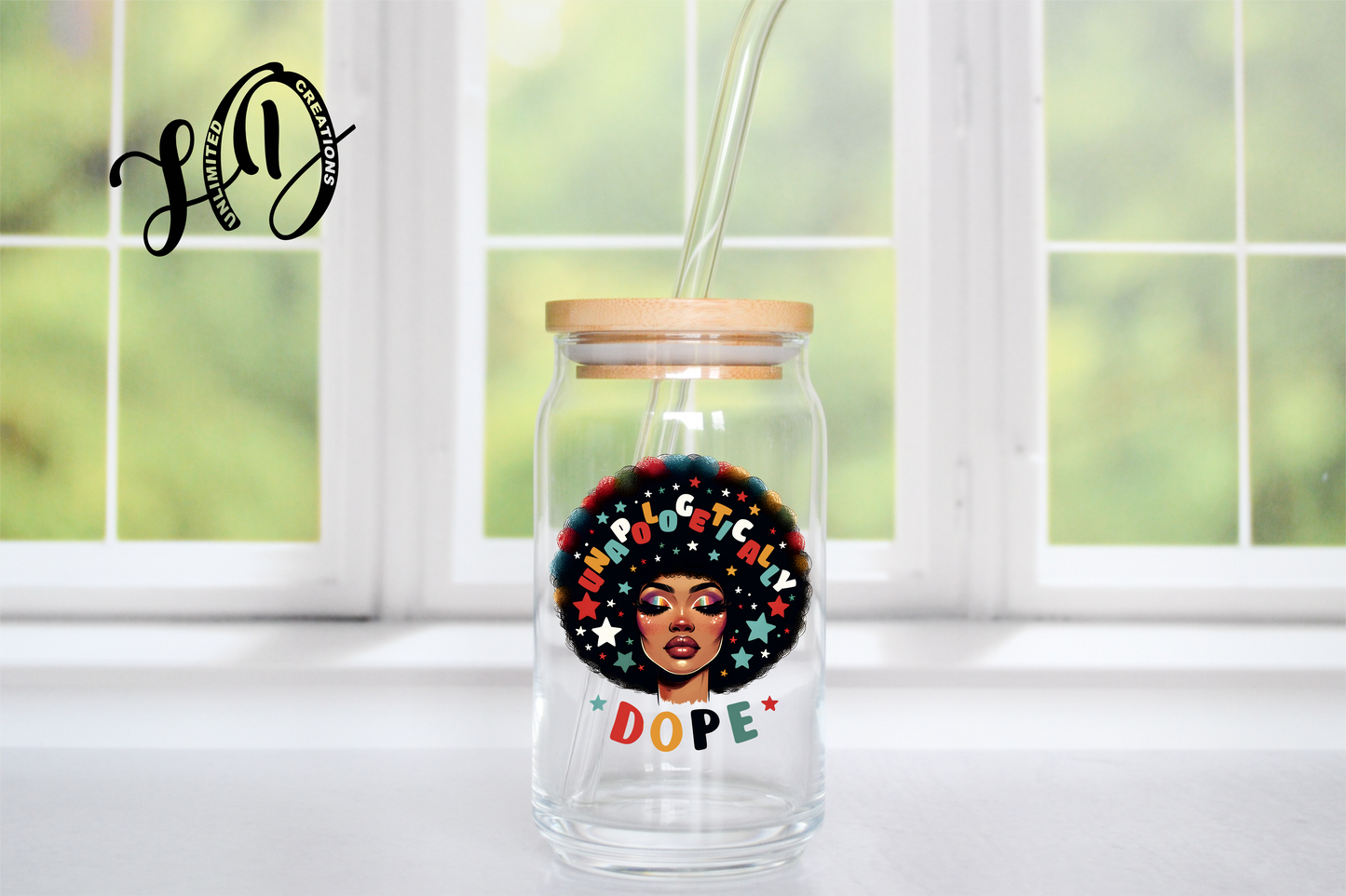 Unapologetically Dope Libbey Glass Can