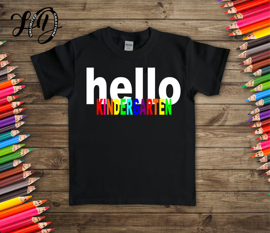 Hello Kindergarten Multicolor