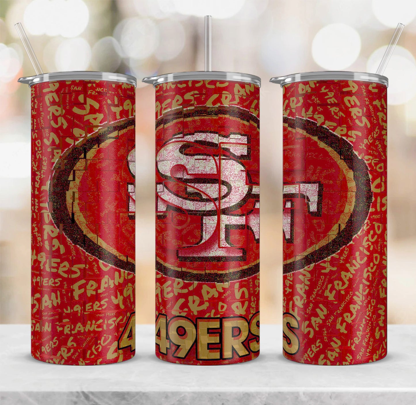 49ers Tumbler – MetalLadyCo